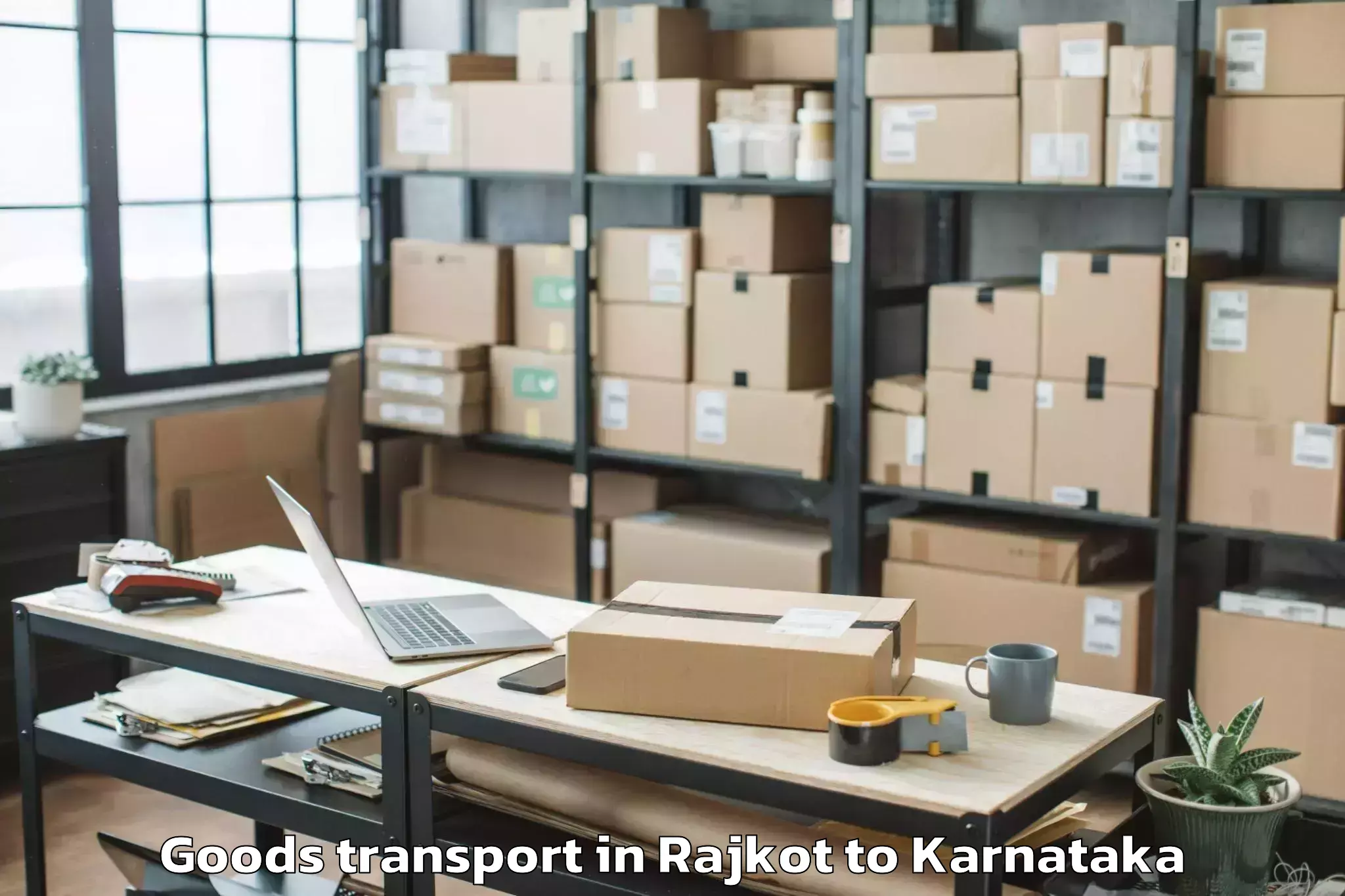 Reliable Rajkot to Savanur Goods Transport